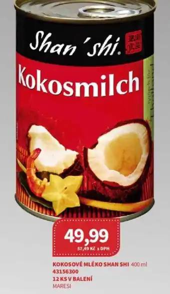 Kubík potraviny KOKOSOVÉ MLÉKO SHAN SHI 400 ml nabídka