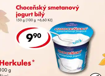 CBA Chocenský smetanový jogurt bílý 150g nabídka