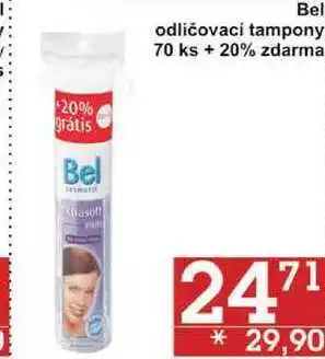 Jip Bel odličovací tampony, 70 ks + 20% zdarma nabídka