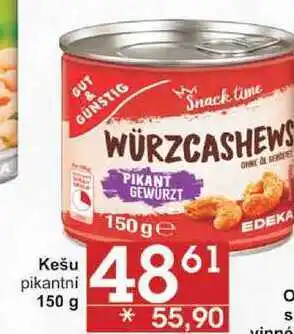 Jip Gut & günstig kešu pikantni, 150 g nabídka