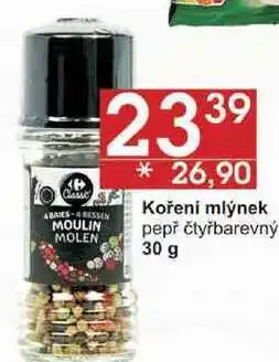Jip Koření mlýnek pepř čtyřbarevný, 30 g nabídka