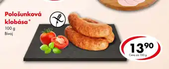 CBA Pološunková klobása 100g nabídka