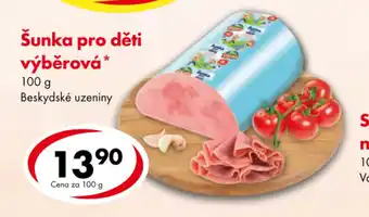 CBA Šunka pro děti výběrová 100g nabídka