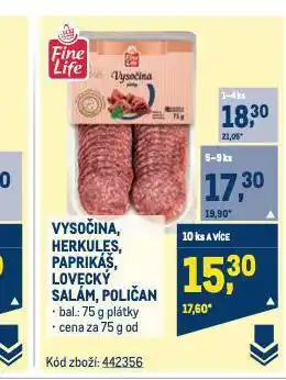 Makro Lovecký salám nabídka