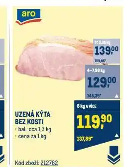 Makro Uzená kýta bez kosti nabídka