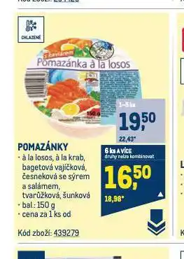 Makro Pomazánka á la losos nabídka