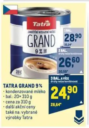 Makro TATRA GRAND 9% nabídka