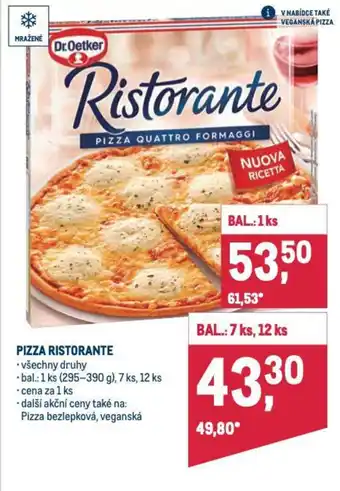 Makro PIZZA RISTORANTE nabídka