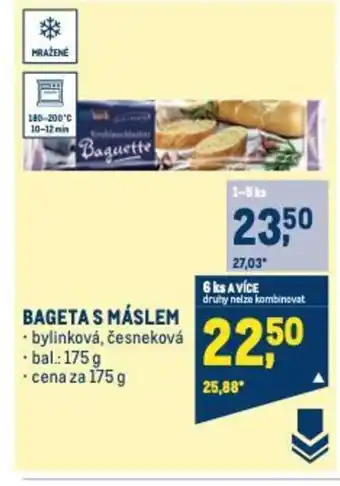 Makro BAGETA S MÁSLEM nabídka