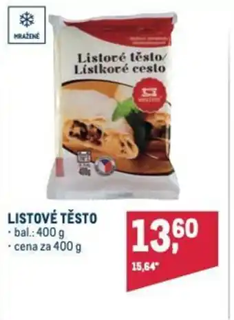 Makro LISTOVÉ TĚSTO nabídka