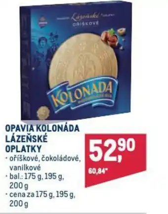 Makro OPAVIA KOLONÁDA LÁZEŇSKÉ OPLATKY nabídka