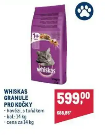 Makro WHISKAS GRANULE PRO KOČKY nabídka
