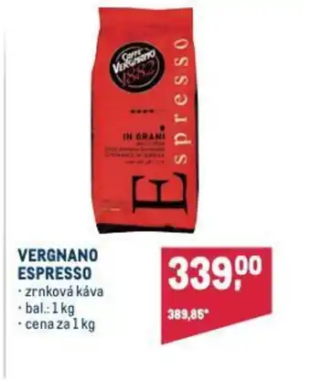 Makro VERGNANO ESPRESSO nabídka