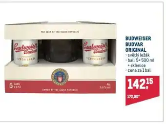 Makro BUDWEISER BUDVAR ORIGINAL nabídka