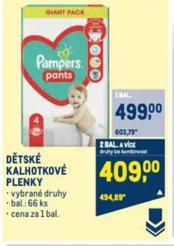 Makro DĚTSKÉ KALHOTKOVÉ PLENKY nabídka