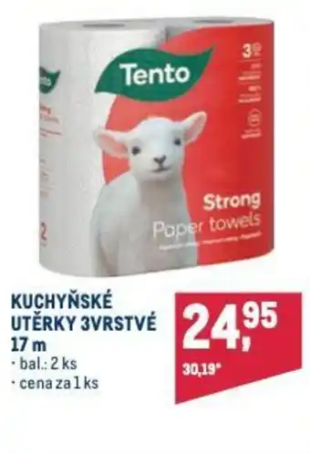 Makro KUCHYŇSKÉ Utěrky 3vrstvé 17 m Tento nabídka