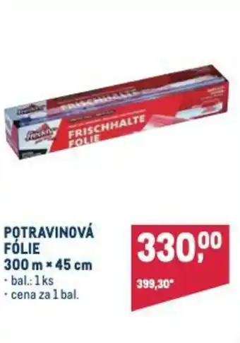 Makro POTRAVINOVÁ FOLIE 300 m x 45 cm nabídka