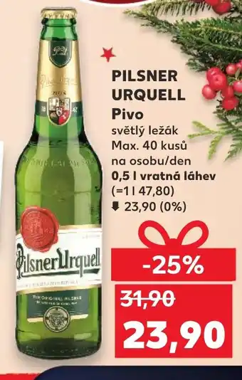 Kaufland PILSNER URQUELL Pivo nabídka