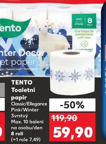 Kaufland TENTO Toaletní papír nabídka