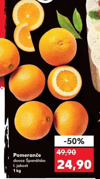 Kaufland Pomeranče nabídka