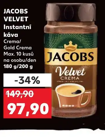 Kaufland JACOBS VELVET Instantní káva nabídka