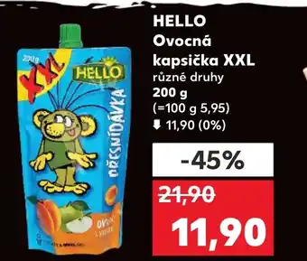 Kaufland HELLO Ovocná kapsička XXL nabídka