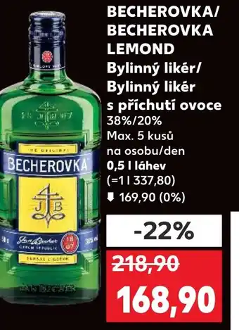 Kaufland BECHEROVKA/ BECHEROVKA LEMOND nabídka