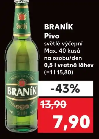Kaufland BRANÍK Pivo nabídka