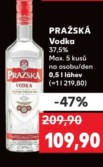 Kaufland PRAŽSKÁ Vodka 37,5% nabídka