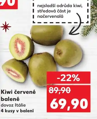 Kaufland Kiwi červené balené nabídka