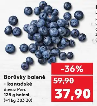 Kaufland Borůvky balené - kanadské nabídka