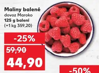 Kaufland Maliny balené nabídka