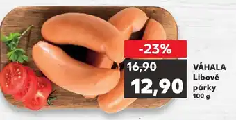 Kaufland VÁHALA Libové párky 100 g nabídka