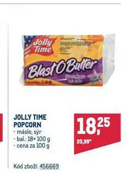 Makro Jolly time popcorn nabídka