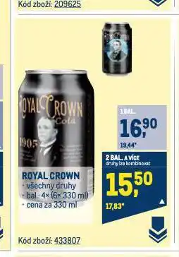 Makro Royal crown cola nabídka
