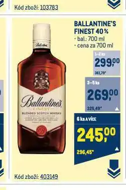 Makro Ballantine's finest nabídka