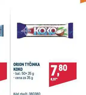 Makro Orion tyčinka koko nabídka