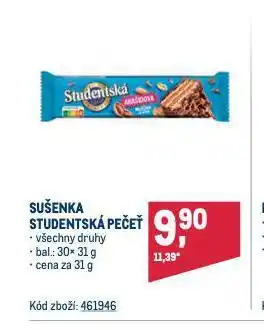 Makro Sušenka studentská pečeť nabídka