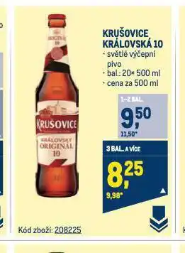 Makro Pivo krušovice nabídka