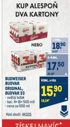 Makro Pivo budweiser budvar nabídka