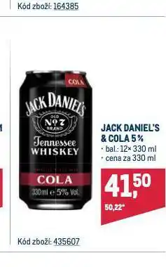Makro Jack daniel's & cola nabídka