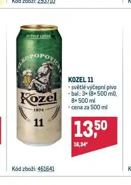 Makro Pivo velkopopovický kozel nabídka