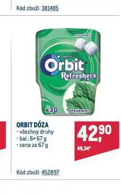 Makro Orbit dóza nabídka