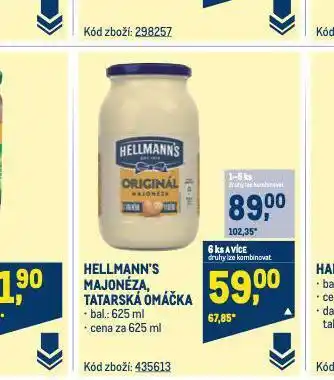 Makro Hellmann's majonéza nabídka