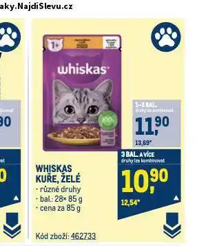 Makro Whiskas kapsičky pro kočky nabídka