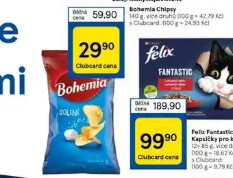 Tesco Bohemia chipsy nabídka