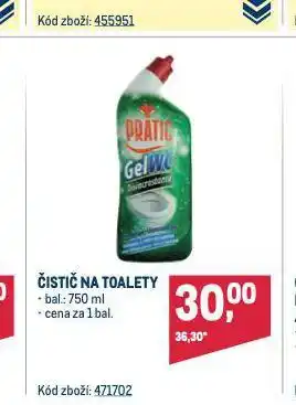 Makro Practic čistič na toalety nabídka