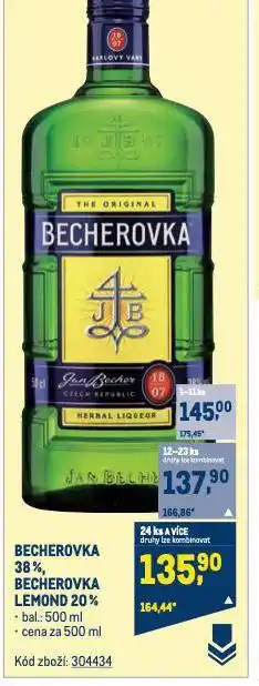 Makro Becherovka lemond nabídka