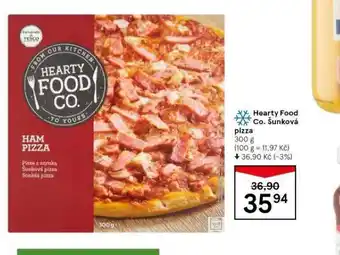 Tesco Hearty food co. šunková pizza nabídka