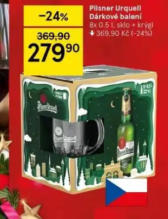Tesco Pivo pilsner urquell dárkové balení nabídka